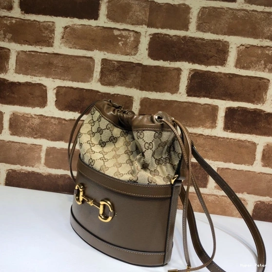 Hyper Peter GUCCI small Horsebit bag bucket 1955 0822
